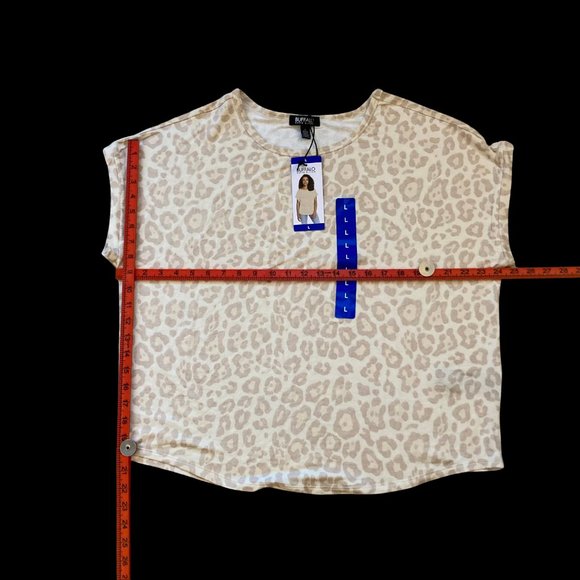 BNWT Buffalo Women's Soft Animal Print T Shirt Top Size Large - Picture 4 of 10